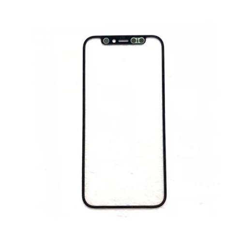 Glass Lens with OCA For Apple iPhone 12- Black - AAA