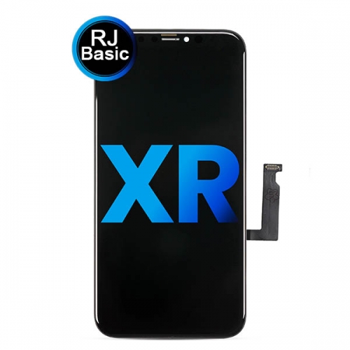 RJ LCD Display and Touch Screen Digitizer Assembly with Frame Replacement For Apple iPhone XR - Black 