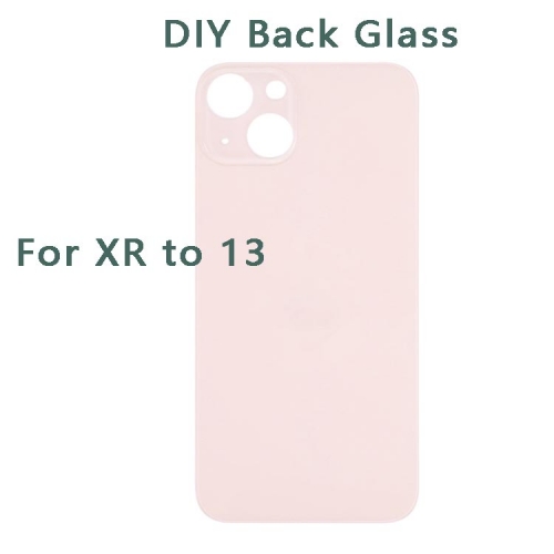Back Glass Cover With Big Camera Hole Replacement For DIY Housing iPhone XR to 13