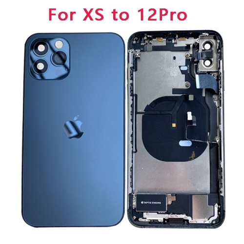 DIY Housing Assembly Rear Back Chassis Housing For iPhone XS Convert to iPhone 12 Pro