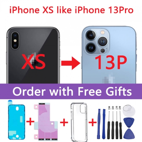 DIY Back Cover Housing For Apple iPhone XS Convert into Apple iPhone 13 Pro,  iPhone XS Like iPhone 13 Pro Housing