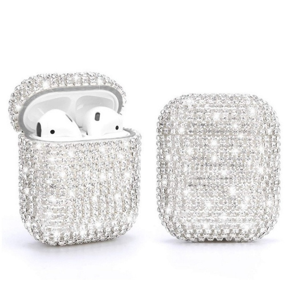 Protective Case Bling Diamonds Rhinestone Earphones Cover Shockproof For Apple Airpods 1 2 Pro