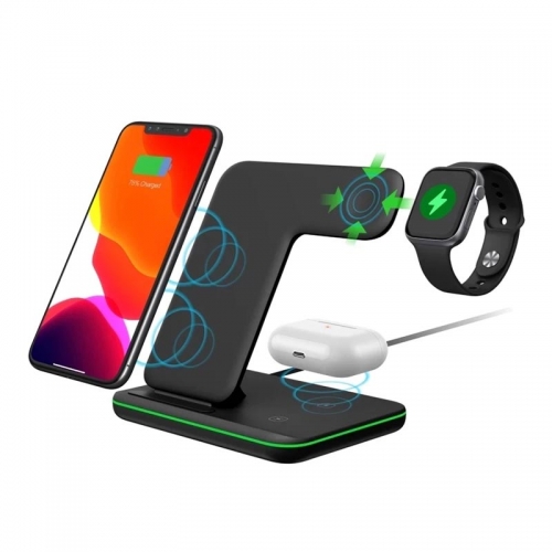 Wireless Charger Stand 15W Fast Charging Dock Station