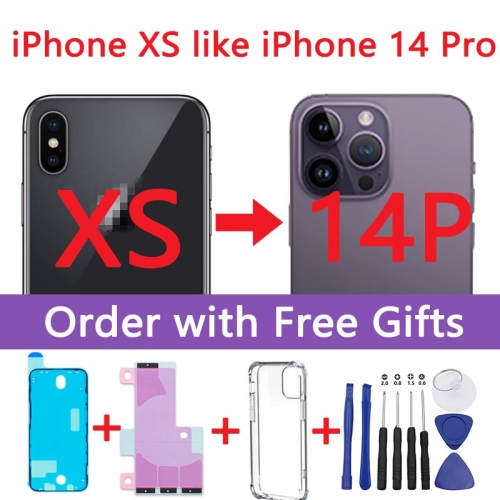 DIY Back Cover Housing For Apple iPhone XS Convert into Apple iPhone 14 Pro, iPhone XS Like iPhone 14 Pro Housing