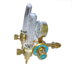 High Quality JS-DH-67 Argon Brass Gas High Pressure Regulator With Two Flowmeter