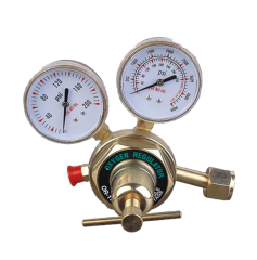 OR-19 Brass Oxygen Gas High Pressure Regulator With Two Pressure Gauge