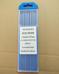 High Quality WT20 2% Thoriated Tungsten Tungsten Welding Electrode for Tig Welding with Blue Box Packing