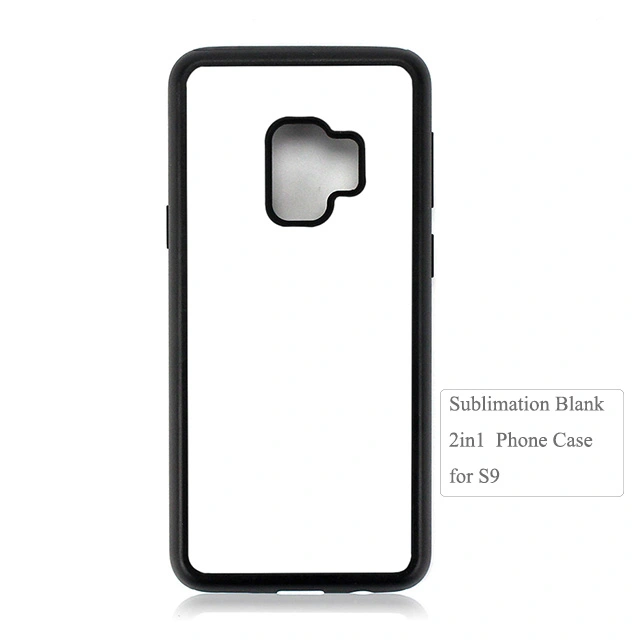 Diy 2D 2IN1 Sublimation blank phone case for Galaxy S9 Puls