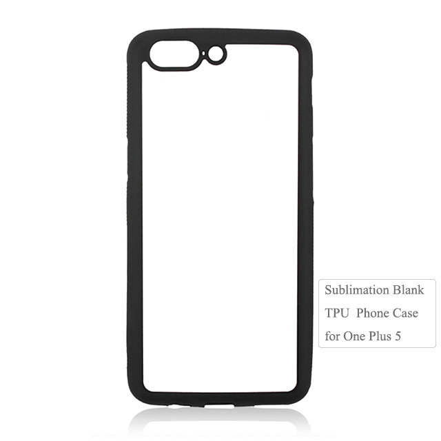 Factory Price 2D Flexible TPU Sublimation Blank Phone case for Oneplus 5