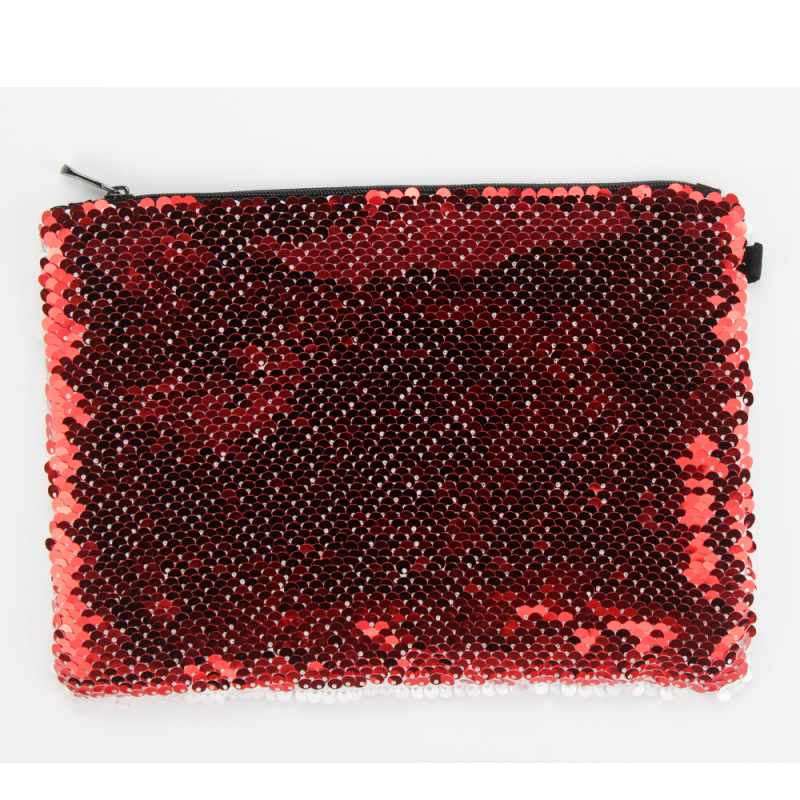 New Arrival DIY Pattern Blank Sublimation Magic Sequin Cosmetic bag