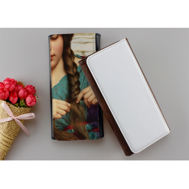 Sublimation Printing PU Leather Tri-Fold Wallet For Women With Blank Canvas