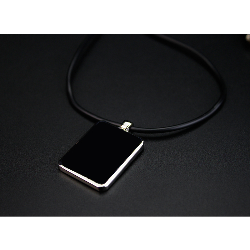 Popular Sublimation Blank Necklace With Leather Cord Rectangular Shape