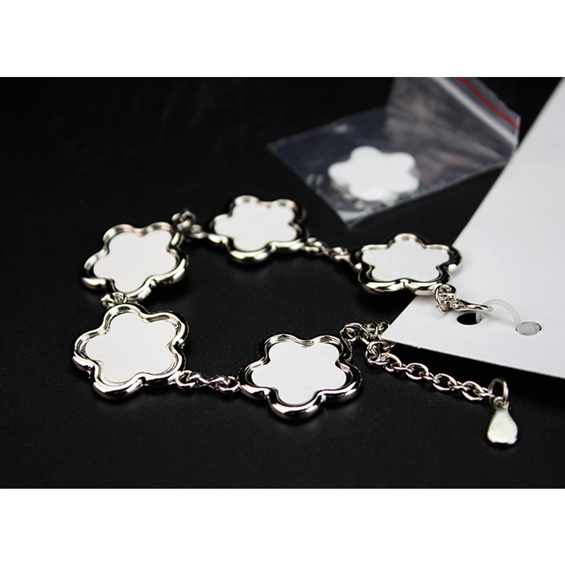 Fashionable Sublimation Bracelet, Blossom Shape With 5pcs