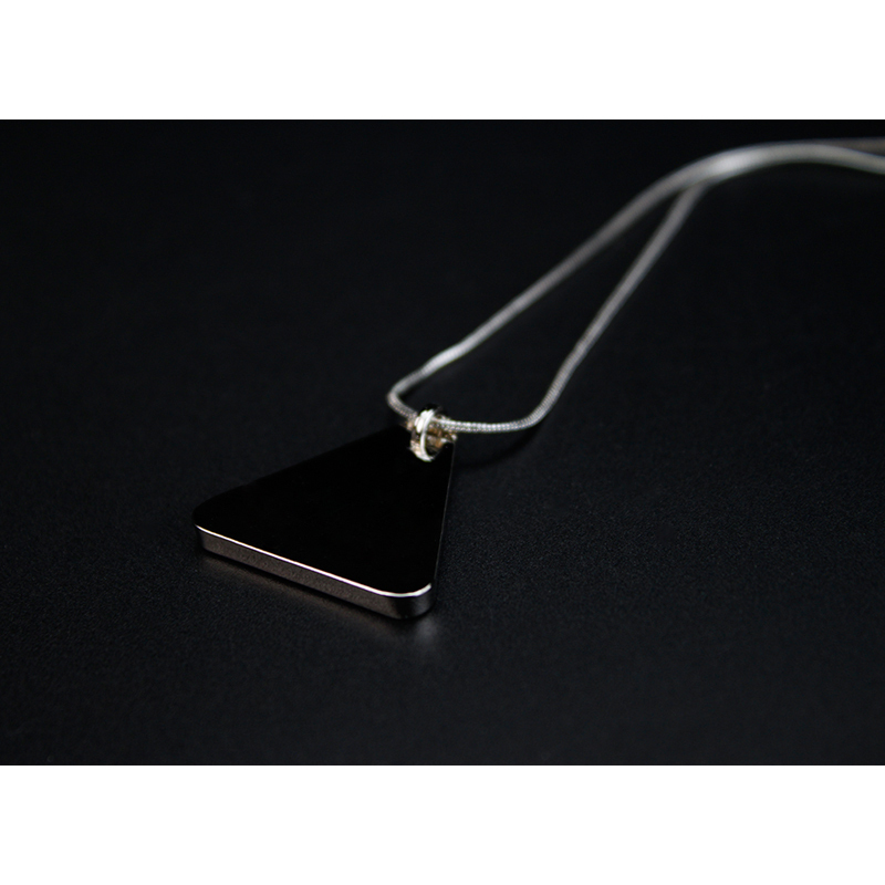 Fashionable custom design Sublimation necklace, Triangle shape