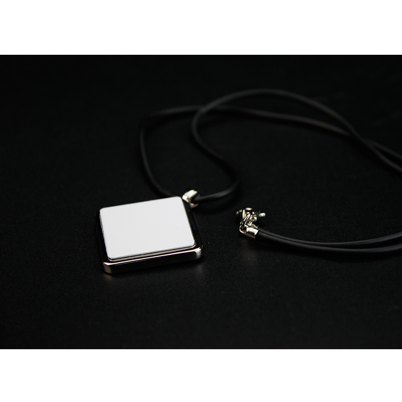 Popular Sublimation Blank Necklace With Leather Cord Diamond Shape