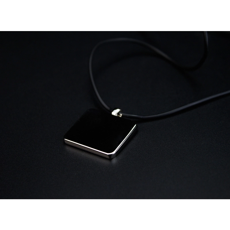 Popular Sublimation Blank Necklace With Leather Cord Square Shape