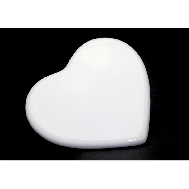 Personality Design Blank Sublimation Ceramic Heart Shape Tile
