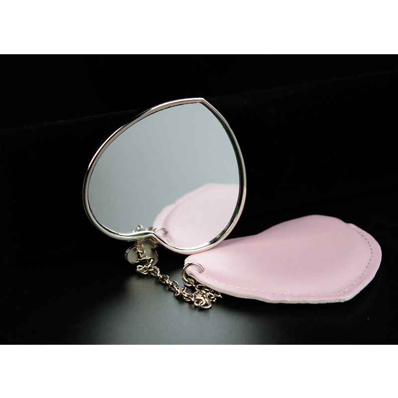 Popular Fashion Sublimation Blank Mirror With Leather Cover