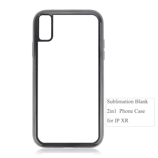 Durable  2D 2IN1 Sublimation blank phone case for iPhone XR