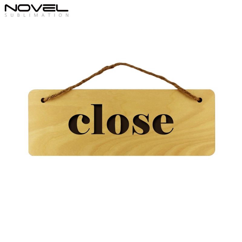 New Fashion Sublimation Blank Custom Wooden Oval Door Hanging