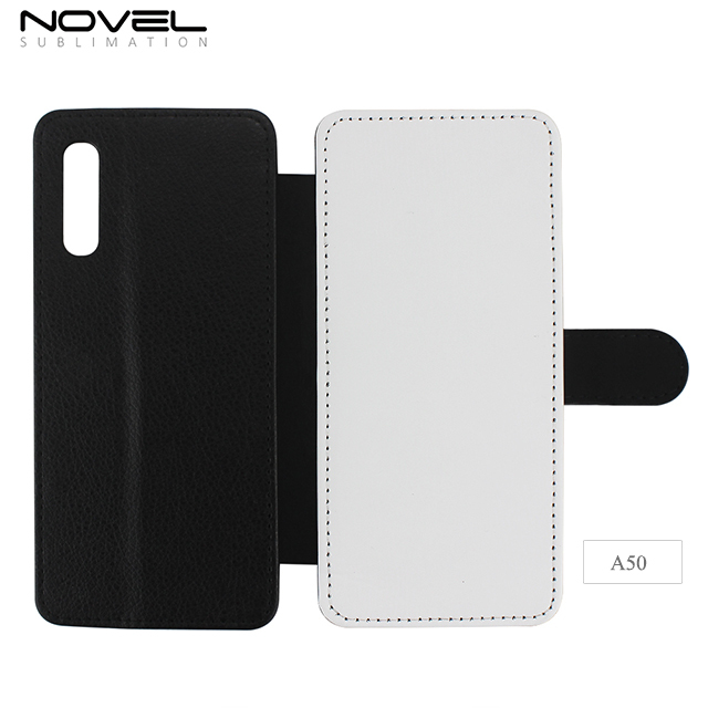 Double Protection Blank 2D Sublimation PU Leather Case For Sam sung Galaxy A50