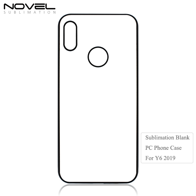 New Sublimation 2D Hard Plastic Phone Back Case For Huawei Y7 2019