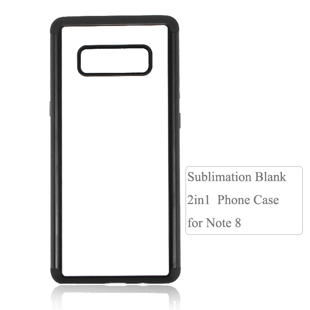 Hot Sellimg 2D 2IN1 Sublimation blank phone case for Galaxy Note 8