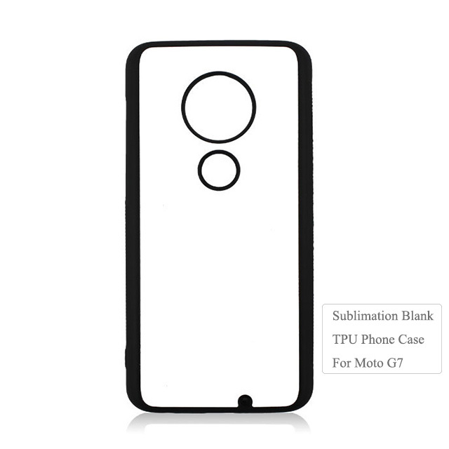 DIY 2D Flexible TPU Sublimation Blank Phone Case For Moto G7 Play