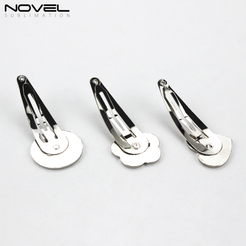 Lovely Hot Sale Simple Blank Hairpin For Kids/Girl Zinc Alloy Hair Clip Pins