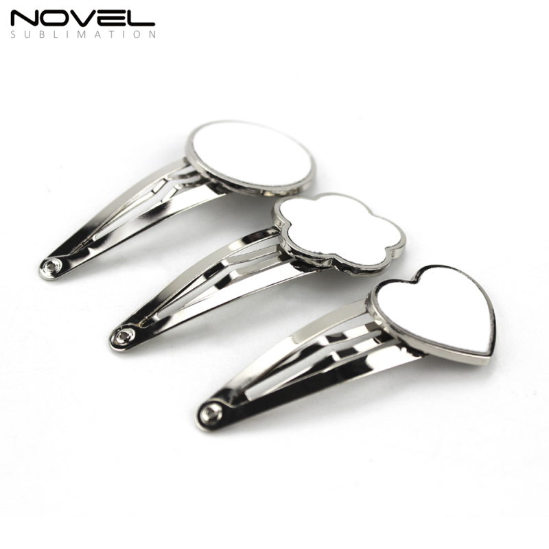 Lovely Hot Sale Simple Blank Hairpin For Kids/Girl Zinc Alloy Hair Clip Pins