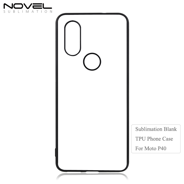 New High Quality 2D Soft Rubber Sublimation Blank Phone Case For Moto P40