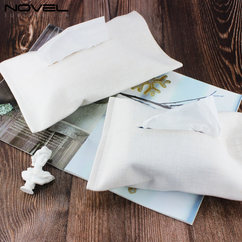 New Arrival Personality DIY Blank Sublimation Linen Tissue Box