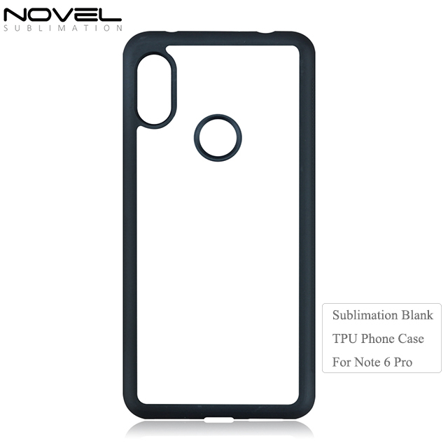 Customized 2D TPU Blank Sublimation Phone Case For Redmi Note 6 Pro