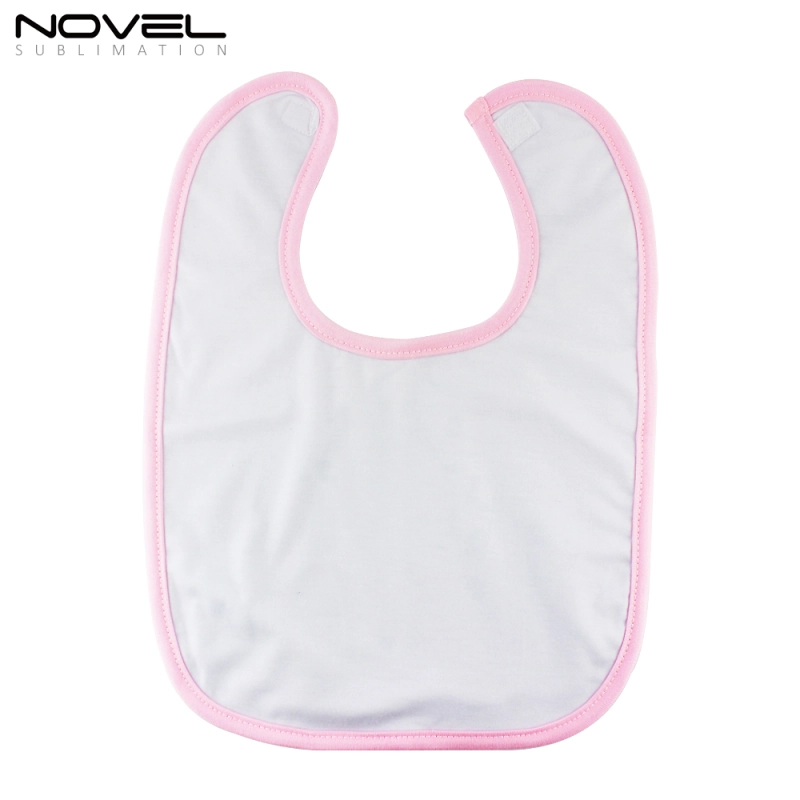 Custom Printing Sublimation Blanks With Terry Cloth Baby Bibs