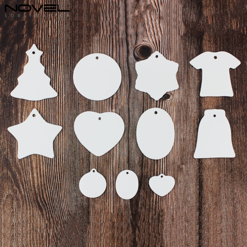 Customized Blank Sublimation Printing Ceramics Christmas Tree Six Shapes Available