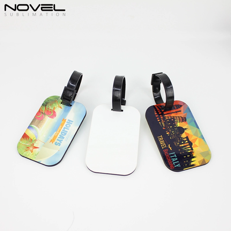 High Quality Double Side Printing Sublimation Blank MDF Luggage Tag