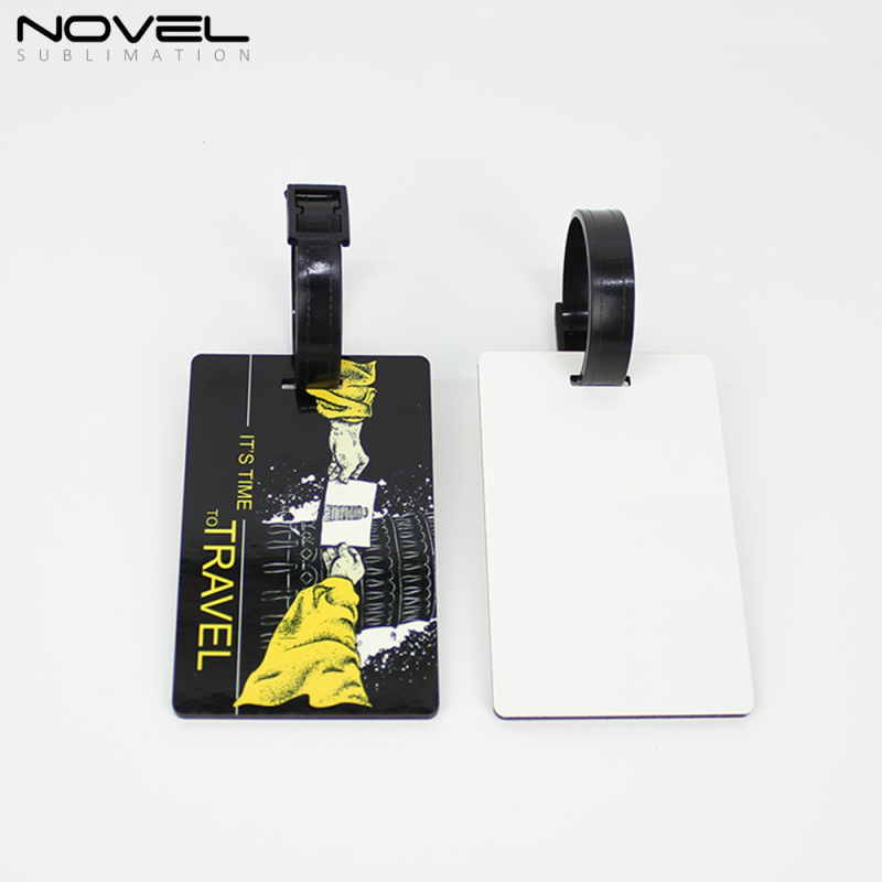 Sublimation Blank Rectangle MDF Double Side Luggage Tag on Hot Sales