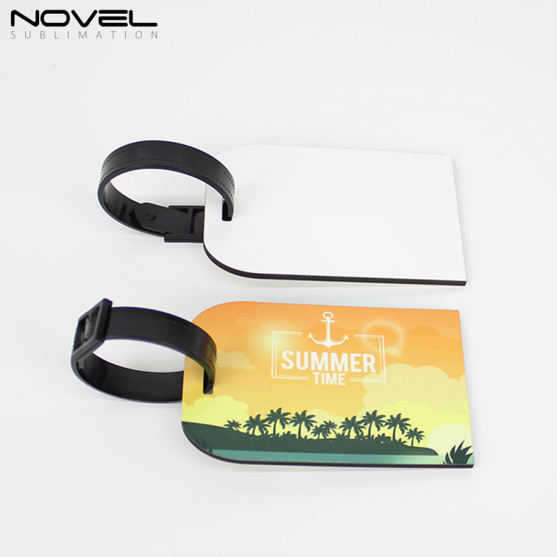 Personality  Double Side Heat Press Printing Blank MDF Luggage Tag