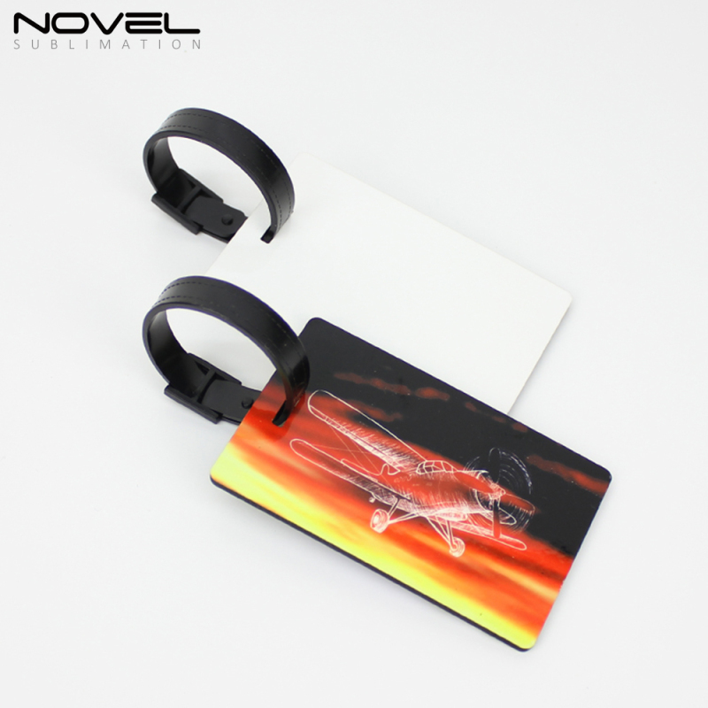 Sublimation Blank Rectangle MDF Double Side Luggage Tag on Hot Sales