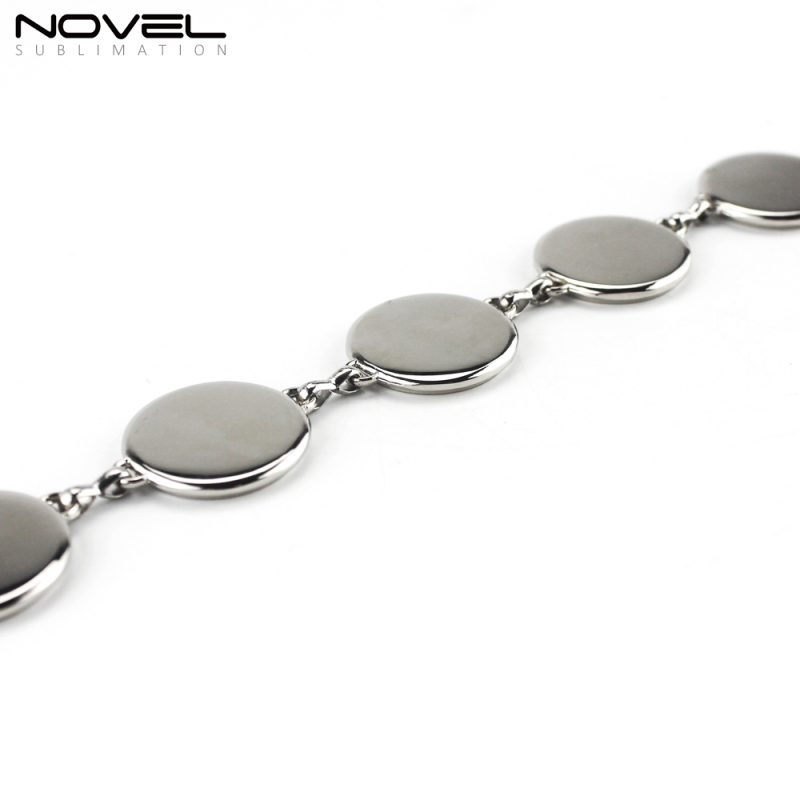 Fashionable Round Custom Printing Blank Women Jewelry Bracelets