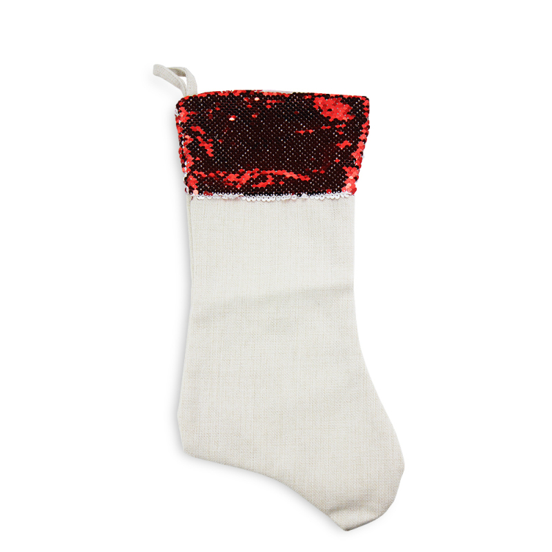 High Quality Blank Sublimation Magic Sequin Christmas Stocking