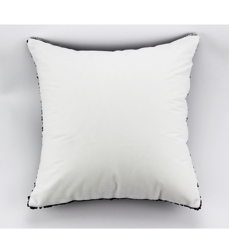 Sublimation Double Printable Short Plush Magic Sequins Pillow Cover on Hot Sales