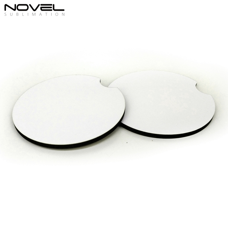 High Quality Sublimation Blank Cheap MDF Round Cork Backed Coaster