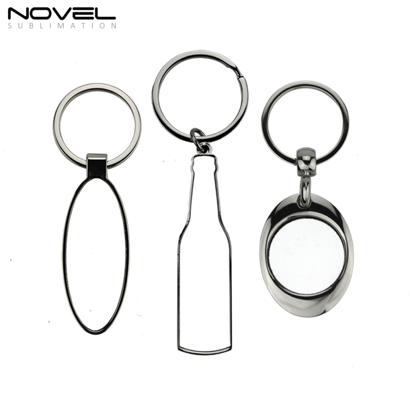 New Sublimation DIY Personality Blank Metal Bottle Opener Keychain