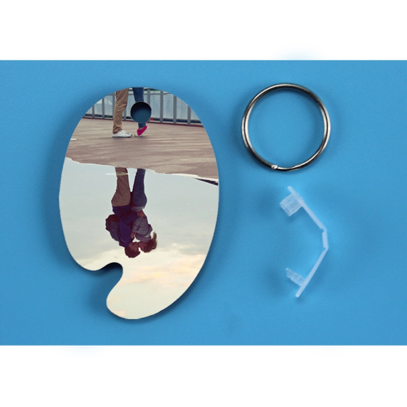 Personality Sublimation Double Side Printing MDF Keychain With 14 Fashioned Type