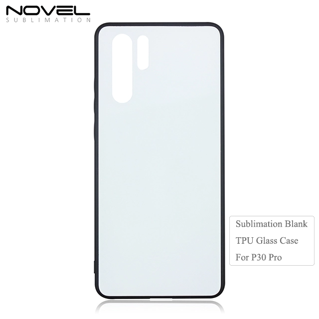 Fashion DIY 2D Tempered TPU Glass Phone Case for Huawei P20 Lite