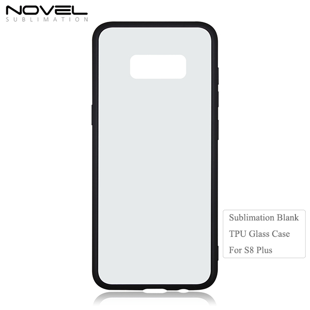 New design Wholesale Sublimation TPU Tempered Glass Case For Galaxy S8 Plus