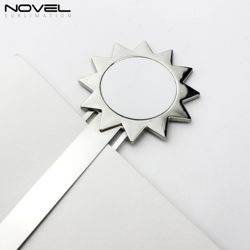 High Quality Sublimation Printing Blank Metal Bookmark For Book Gift