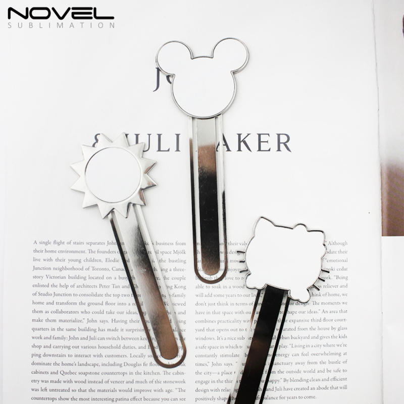 High Quality Sublimation Printing Blank Metal Bookmark For Book Gift