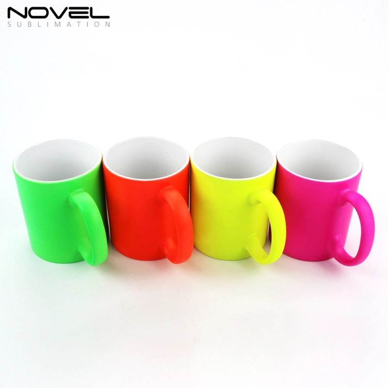 Personality Custom New Fluorescence Color Ceramic Mug